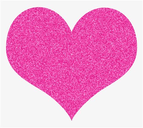 Free Glitter Hearts Clipart - Pink Glitter Heart Png Transparent PNG ...