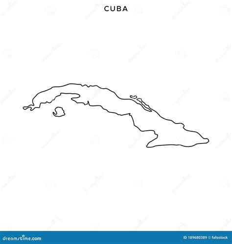 Cuba Outline Map Vector Illustration Cartoondealer | The Best Porn Website