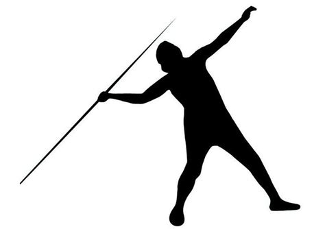 Javelin Thrower Silhouette - 1 | Silhouettes | Pinterest