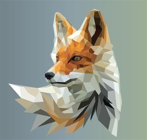 Polyfox Digital 1540px 1474px Fuchs Tattoo, Polygon Art, Low Poly Art ...