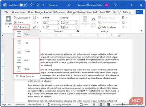 How to Create Columns in Microsoft Word