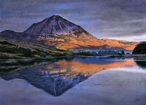 Commission: Sunset at Mount Errigal - Conor O'Brien Art