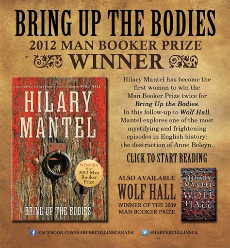 NOVEL CHATTER: BRING UP THE BODIES by Hilary Mantel wins 2012 Man ...