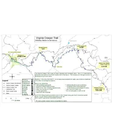 🗺 Virginia Creeper Trail Map PDF - Free Download (PRINTABLE)