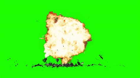 large explosion with debris - green screen effects on Make a GIF