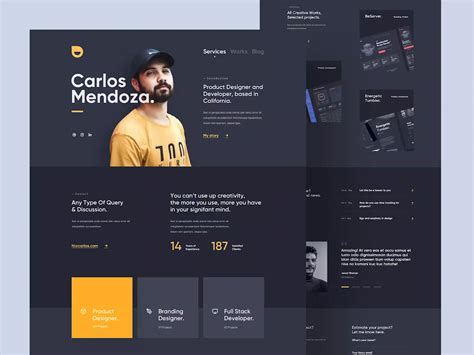 Carlos - Personal Portfolio Website by Muh Salmon for One Week Wonders ...