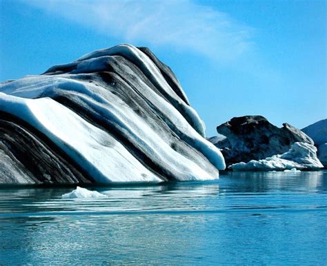 Colour Striped Icebergs - Antarctica