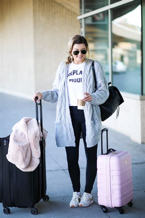 “Airplane Mode” Cute Airplane Outfits | Travel OOTD + Ideas – Lauren ...