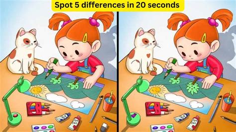 99% of people have failed to spot 5 differences in the painting ...