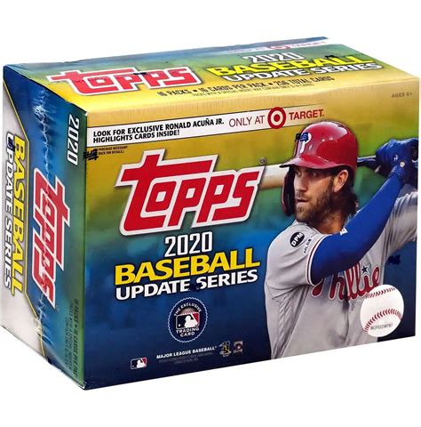 MLB Topps 2020 Update Baseball Exclusive Trading Card MEGA Box 16 Packs ...