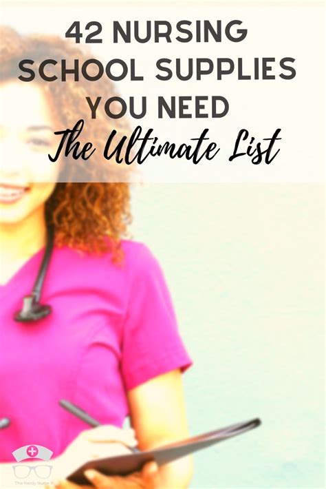 42 Nursing School Supplies You Need – The Ultimate List | Nursing ...