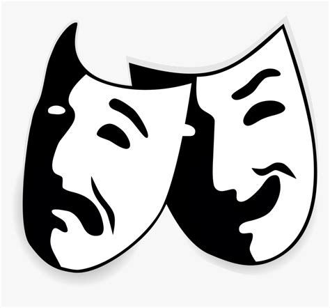 Comedy Mask Png- - Bipolar Disorder, Transparent Png , Transparent Png ...