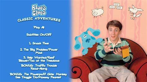 Blue's Clues: Classic Adventures DVD Menu by Jack1set2 on DeviantArt