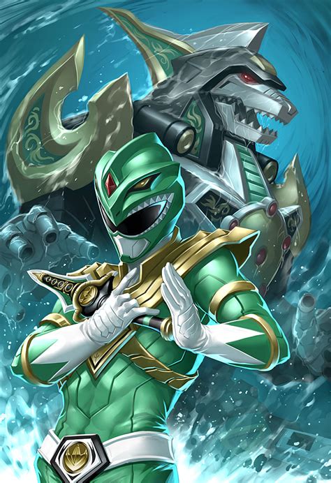 Dragonzord Rise! Slick Green Ranger Art by Quirkilicious — GeekTyrant