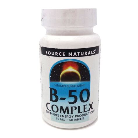 Source Naturals Vitamin B 50 Complex - 50 Tablets - Walmart.com ...