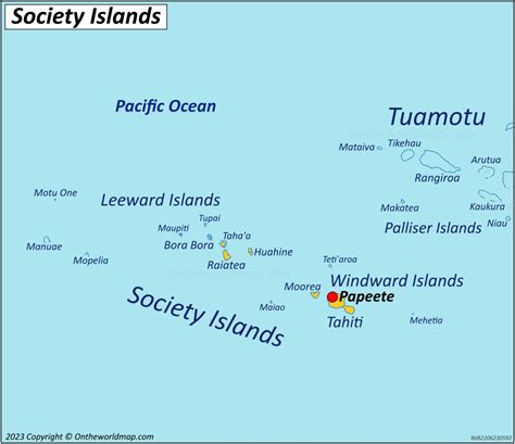 Society Islands Map | French Polynesia | Detailed Maps of Society Islands