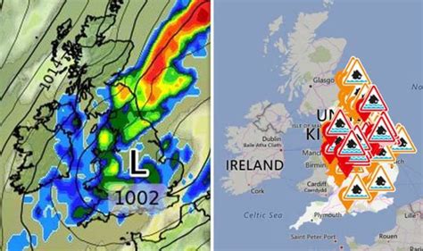 Flood warnings near me: All the latest flood warnings and alerts, rain ...