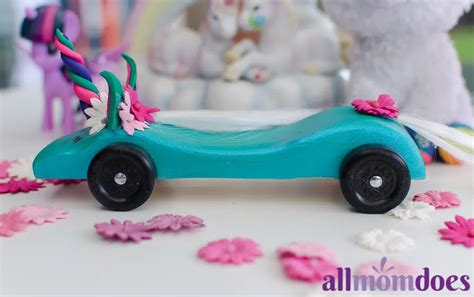 Unicorn Pinewood Derby Car | allmomdoes