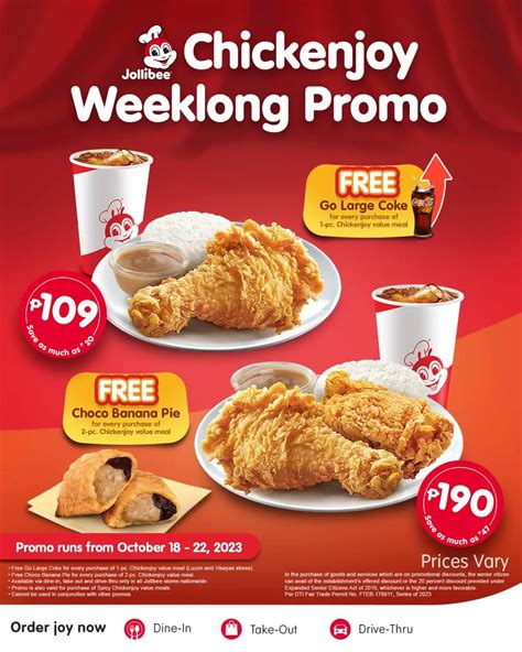 Jollibee Chickenjoy Weeklong Promo