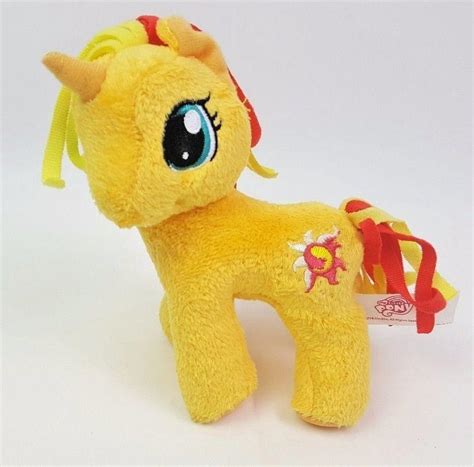 My Little Pony SUNSET SHIMMER Plush Stuffed Animal Orange Red Sun 5 ...