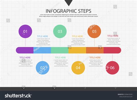 Process Infographic Design Template Timeline Step Stock Vector (Royalty ...