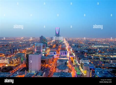 Riyadh skyline at night #7, Capital of Saudi Arabia Stock Photo - Alamy