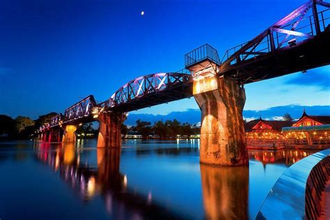 The Bridge on the River Kwai, Kanchanaburi, Thailand.