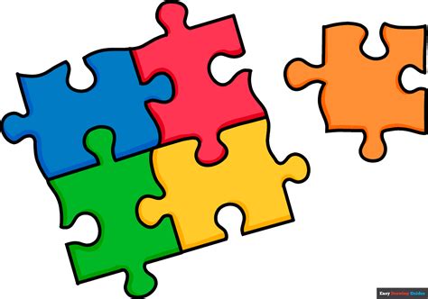 Two Puzzle Pieces Clip Art