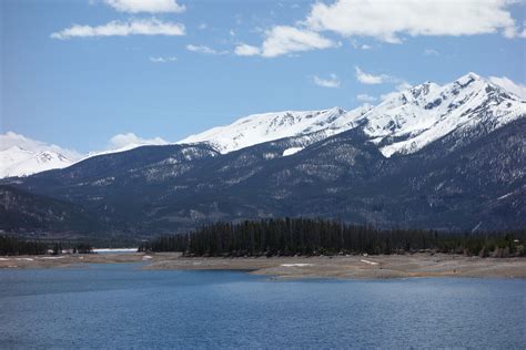 Lake Dillon Reservoir in Summit County, Colorado Lowered for Spring Run ...