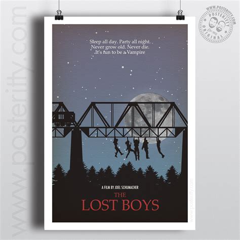 THE LOST BOYS Minimalist Movie Poster Minimal Film Print Posteritty Art ...