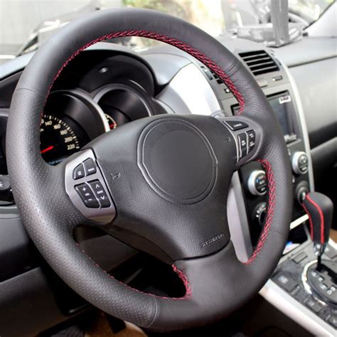 Loncky Auto Custom Fit OEM Black Genuine Leather Steering Wheel Covers ...