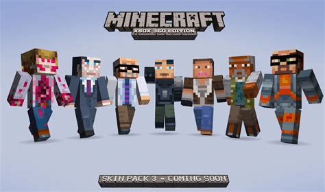 Tercer pack de Skins para el Minecraft Xbox 360 Edition