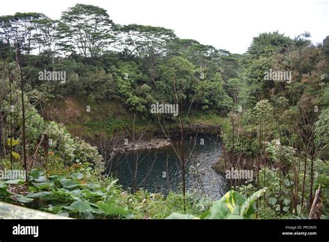 Rainbow falls Big Island Hawaii USA Stock Photo - Alamy