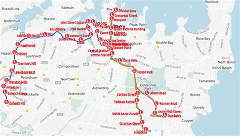 Light Rail Sydney Map - Wisconsin State Parks Map