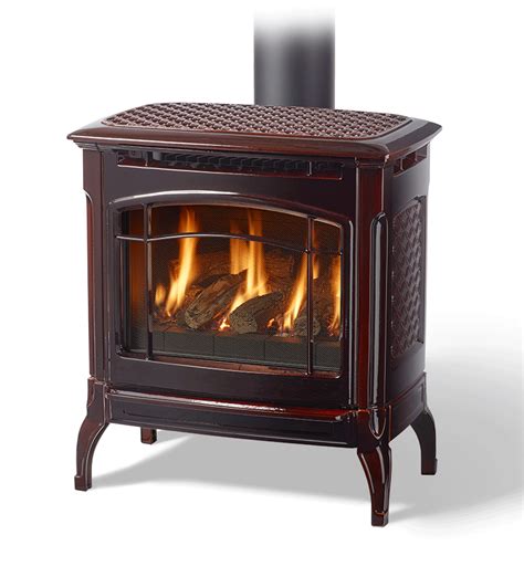 Heartstone Champlain III 8303 Cast Iron Direct Vent Gas Stove with ...