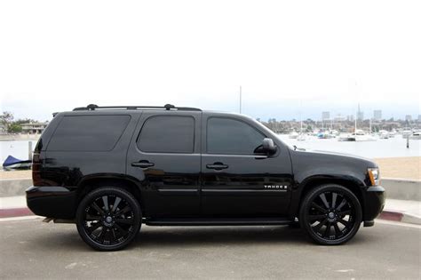 Black on black nice #Chevy #TAHOE Wheels Rims goo.gl/dKxrbd | Chevy ...