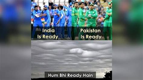 Prior to India-Pakistan cricket match, Twitter drops hilarious rain ...