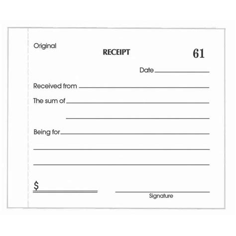 Free Printable Receipt Template