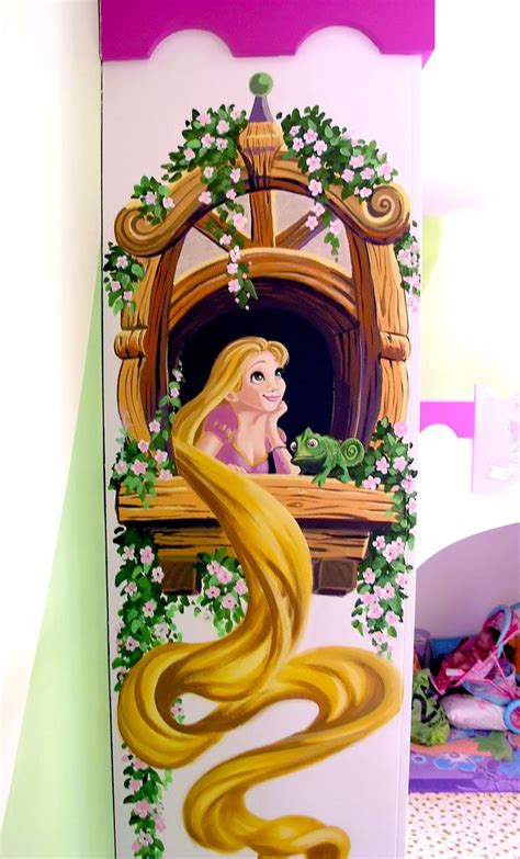 Disney Princesses in Castle Bedroom | Disney mural, Princess mural ...