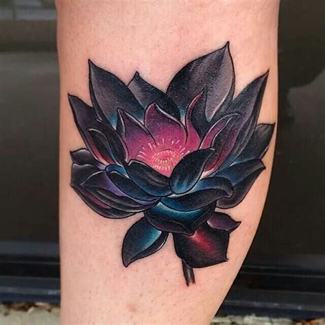 Love the contrast Black Lotus Tattoo, Lotus Tattoo Design, Flower ...