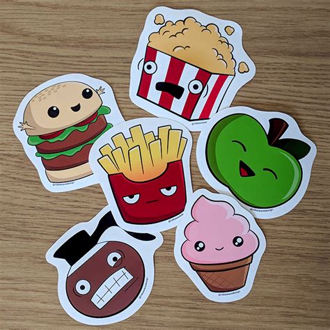 Kawaii Food Stickers For