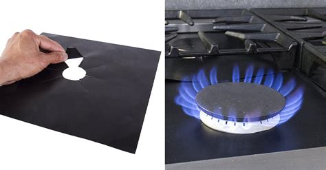 Reusable Nonstick Gas Range Stovetop Burner Liners