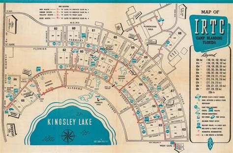 Map of IRTC Camp Blanding, Florida.: Geographicus Rare Antique Maps