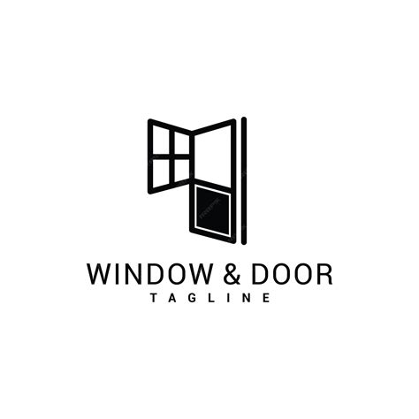 Premium Vector | Window door logo icon design template flat vector ...