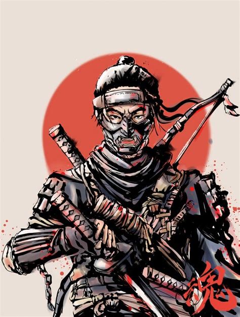 [Image] Fanart of Jin Sakai from " Ghost of Tsushima" - PS4 | Ghost of ...