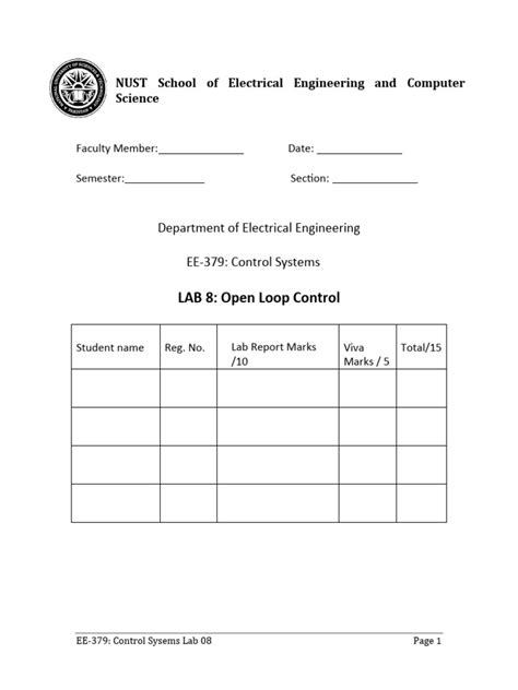 Control Systems Lab 08 | PDF | Feedback | Electric Motor