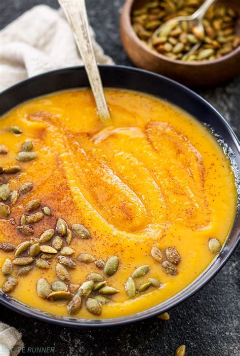 Roasted Butternut Squash and Pumpkin Soup - Recipe Runner