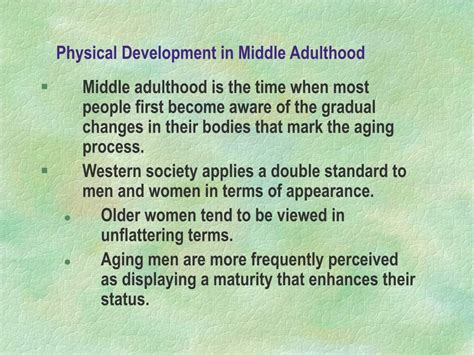 PPT - Chapter 15: Middle Adulthood: Physical and Cognitive Development ...