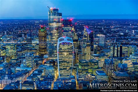 London Skyline At Night Shard