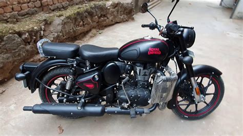 Royal Enfield stealth black classic 350 bs6 - YouTube